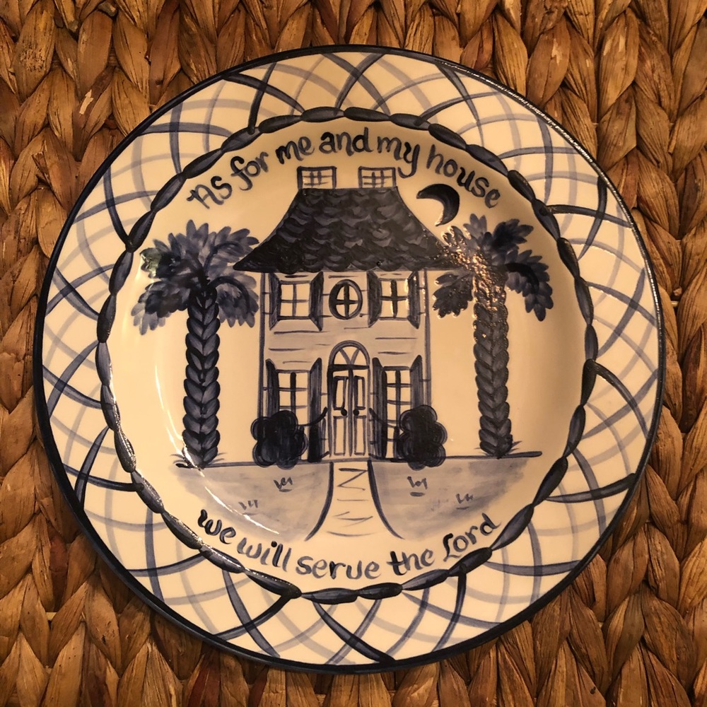 🏡 Hand Painted Mustard Seed Collector Plate